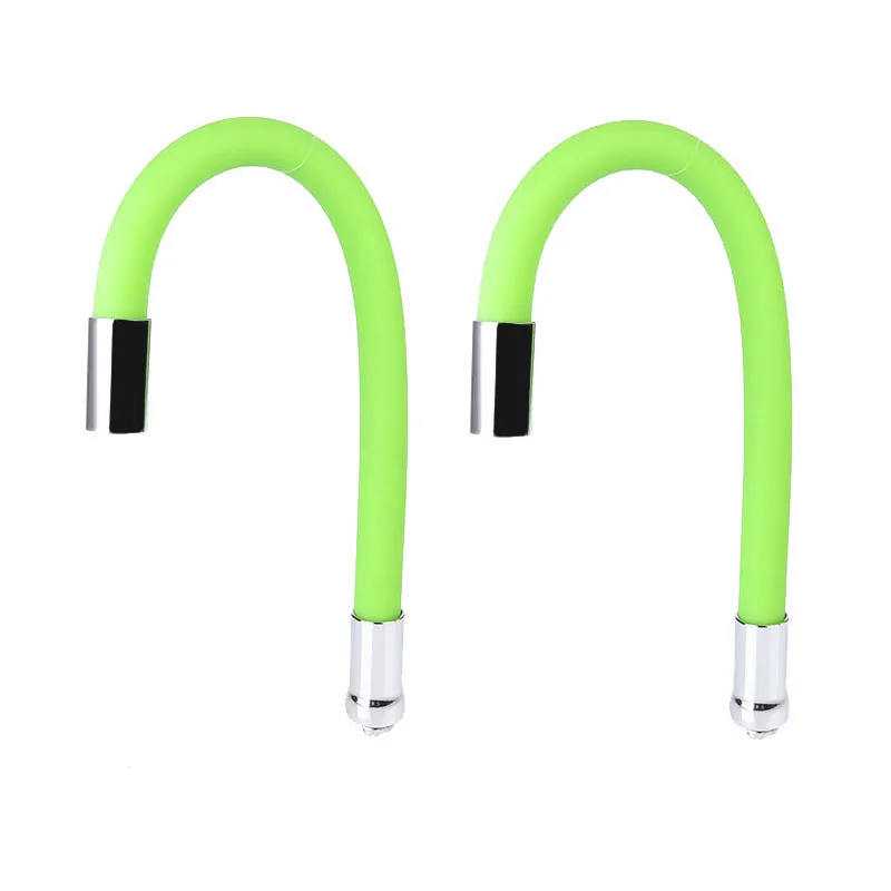 Green 2 PCS 360 градусов регулируемый цветной кран опрыскиватель из нержавеющей стали носик для кухонной раковины аэратор кран Сменные аксессуары - Цвет: Green 2 PCS