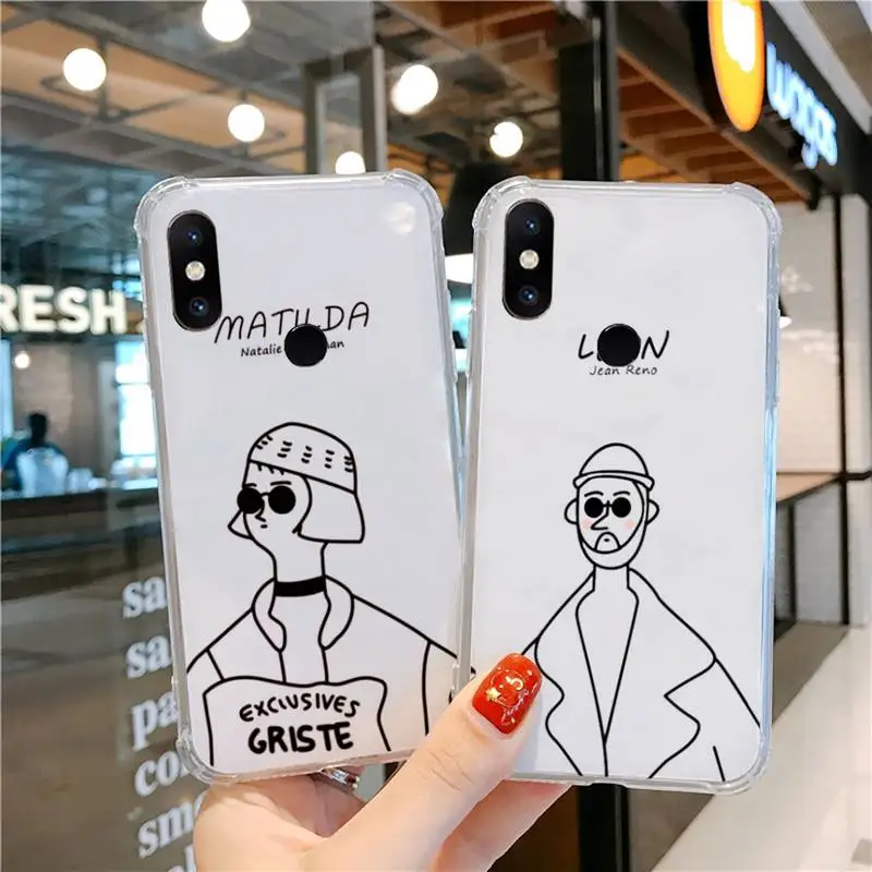 

2018 Killer Leon Phone Case Transparent For Xiaomi CC 9 11 MAX3 Mix3 MIX2 6X 8 5x 10S 11 10 X SE lite Pro