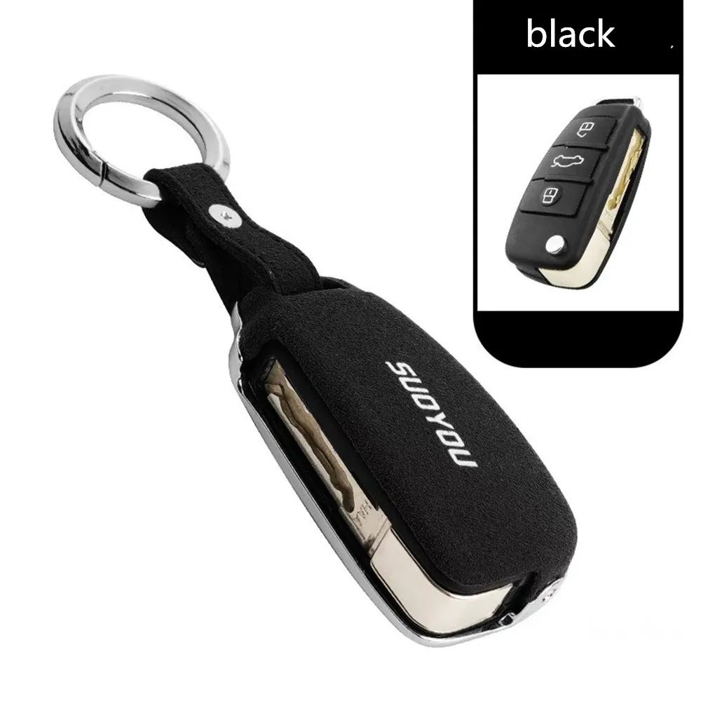 Чехол для автомобильного ключа из натуральной кожи и оцинкованного сплава Audi C200