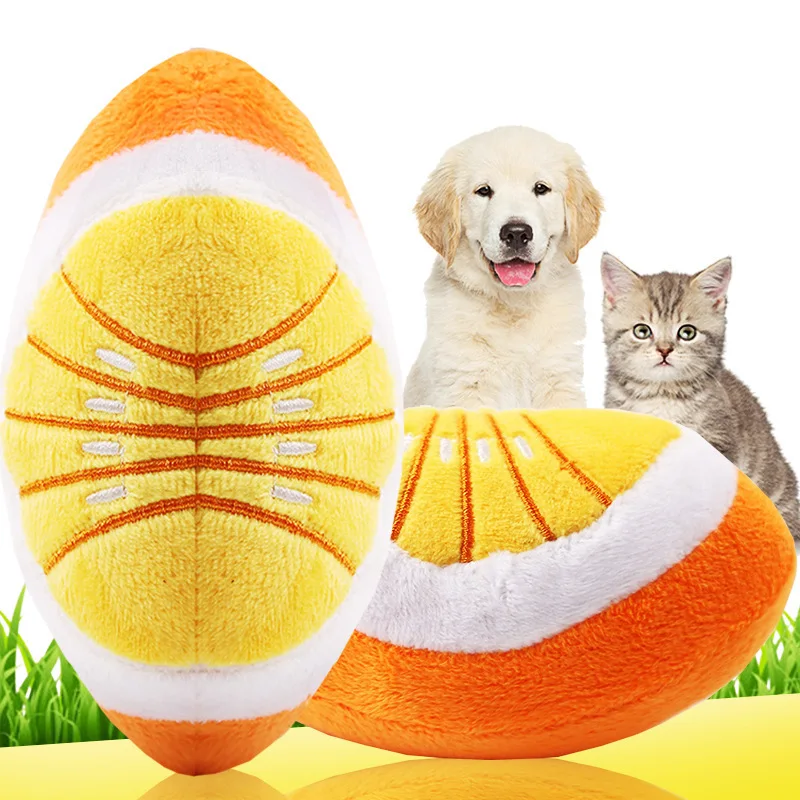 

Dog talking toys pet cat toy navel orange plush toys fruits and vegetables