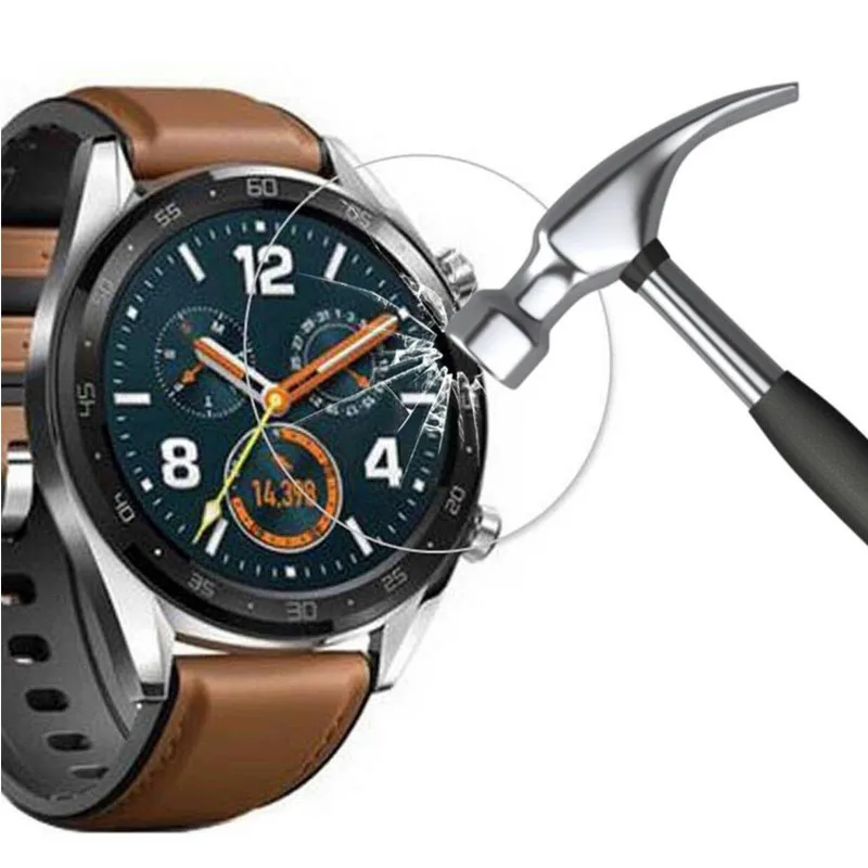 

Tempered Glass Protective Film HD Clear Guard Protection For Huawei Watch GT Smartwatch Toughened Display Screen Protector Cover