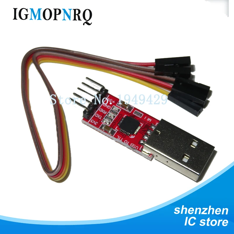 

1pcs CP2102 module USB to TTL serial UART STC download cable PL2303 Super Brush line upgrade(RED)