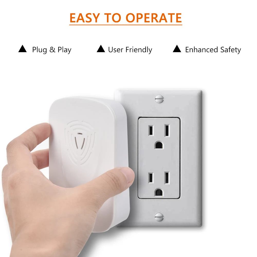 2 шт. ультразвуковой против комаров убийца Мышь тараканами средство Отпугиватель