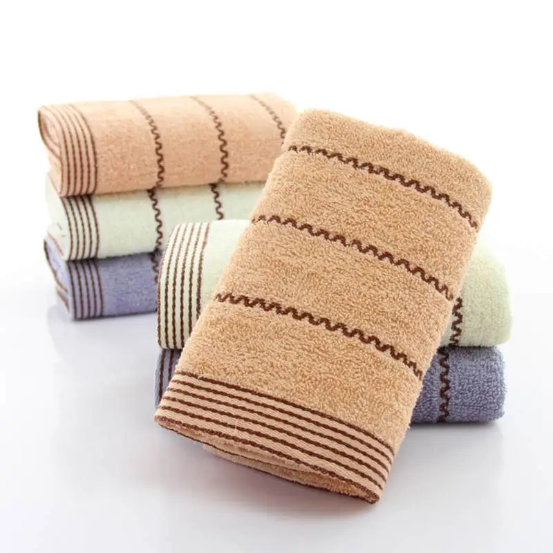 Бытовое полотенце 4 цвета высокопоглощающее для лица плотное хлопковое