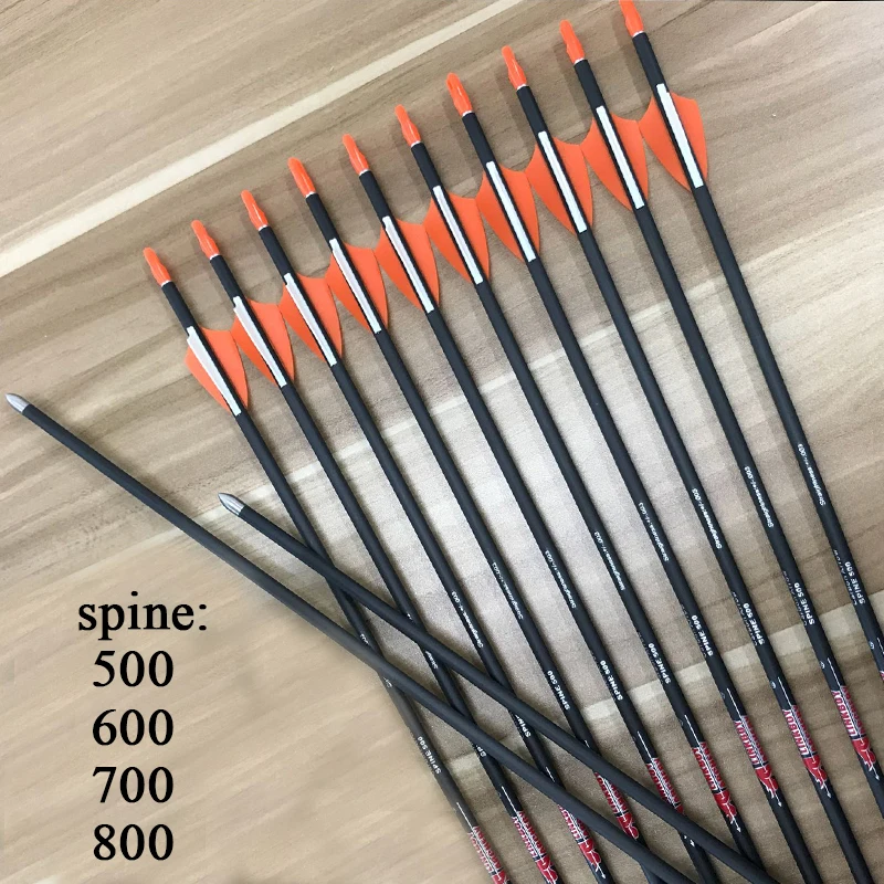 Linkboy стрельба из лука 6 шт. ID4.2mm 30 ''углеродистый наконечники для стрел 80gr 1 75