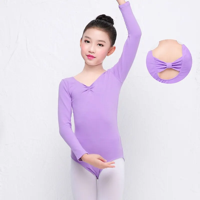 

Toddler girl kids ballet Leotard ballet Jumpsuit short-sleeved dance Competition Constume clothes Children cotton tights
