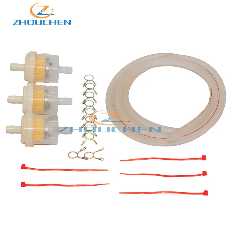 Красочные 4 мм топливный шланг с фильтровальные зажимы Пружинные для мотоцикла