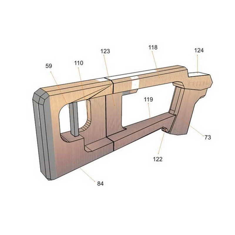 Набор бумажных моделей в масштабе 1:1 снайперская винтовка SVD 3D сделай сам