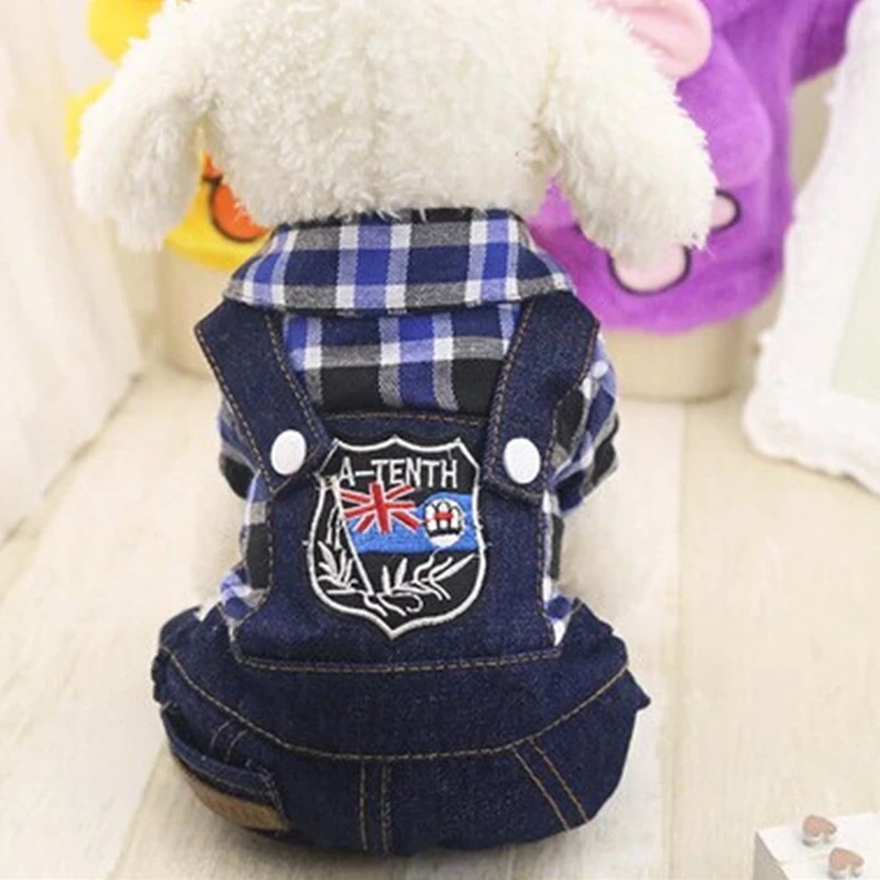 Новое поступление ковбойская клетчатая Одежда для собак питомцев товары и кошек