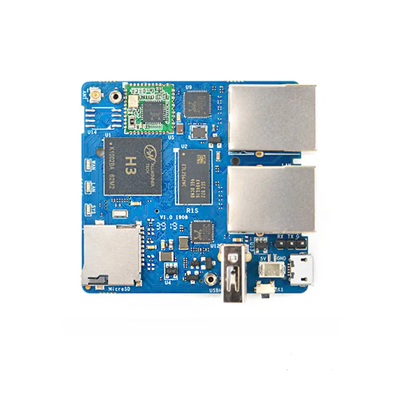 Маршрутизатор NanoPi R1S полный H3/H5 двойной гигабитный порт 512 М памяти OpenWrt/LEDE |