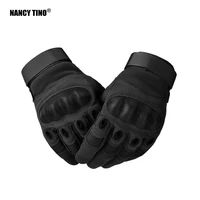 nancy tino military hard knuckle tactical gloves motorcycle motorbike riding army combat full finger gloves for men airsoft