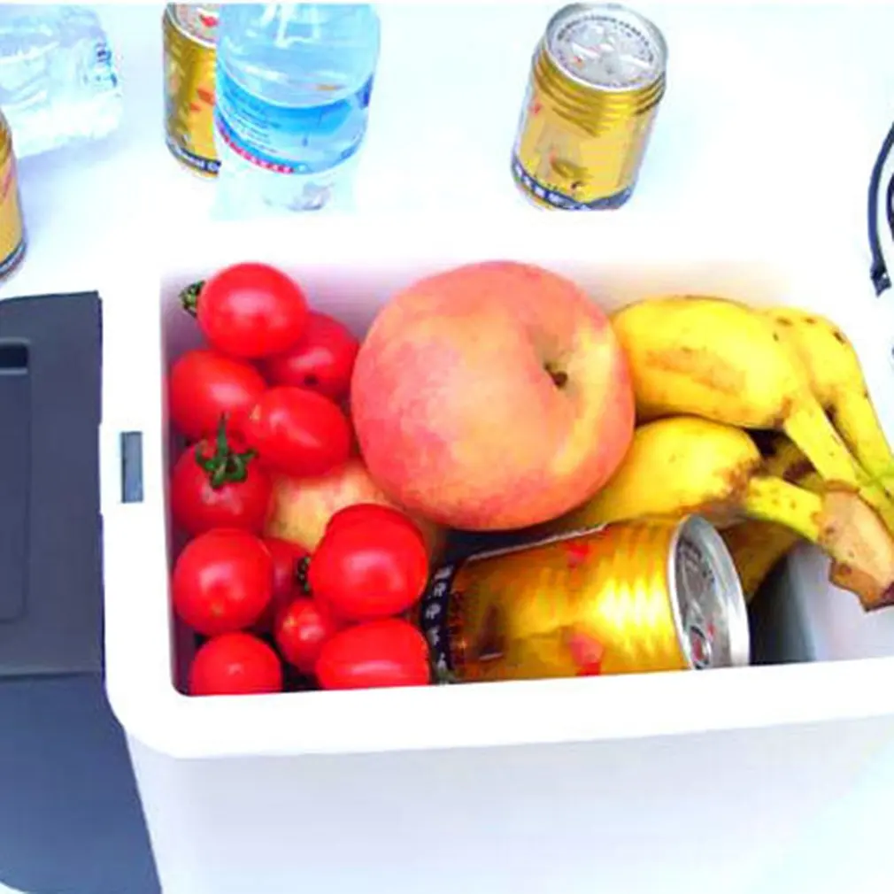 

12V 6L Mini Car Refrigerator Dual Use Beverage Cooler Warmer ABS Portable Outdoor Travel Freezer Universal Refrigerator