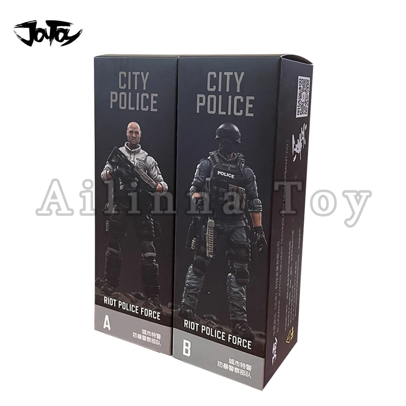 

JOYTOY 1/18 3.75inches Action Figure (5PCS/SET) City Police Anime Collection Model Toy For Gift Free Shipping