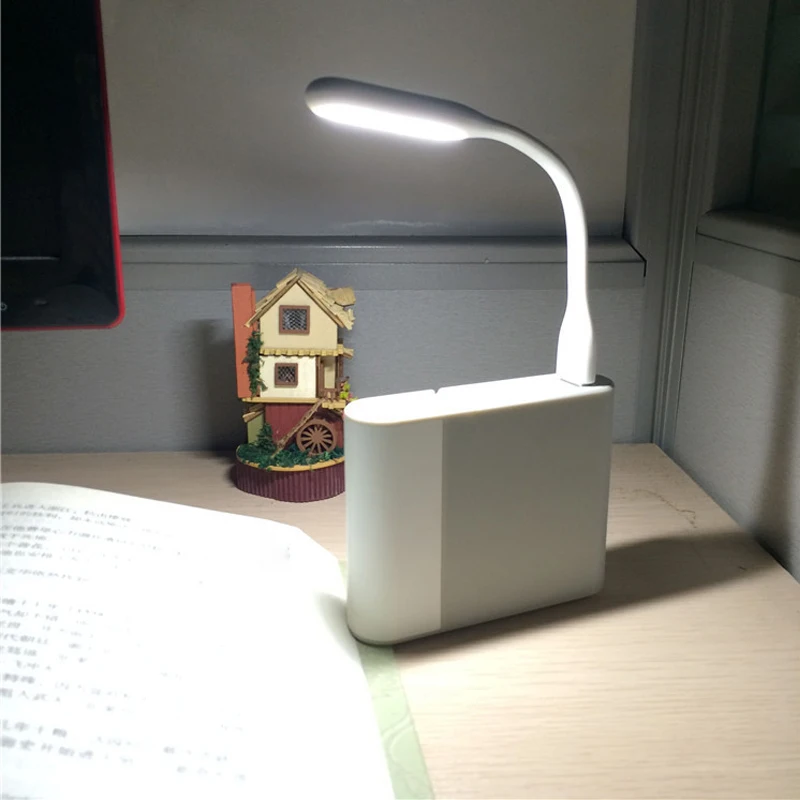 

Portable USB Light Ultra Bright Mini Flexible LED USB Booking Light with USB for Power Bank Book Reader Computer Accessories