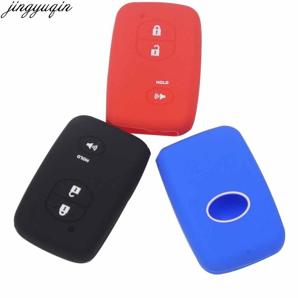 Jingyuqin 3 btns автомобильный Стайлинг силиконовый дистанционный флип чехол для