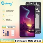 Оптовая продажа, дисплей для Huawei Mate 20, ЖК сенсорная панель, стеклянный экран, дигитайзер в сборе, HMA-L09 с рамкой, бесплатная доставка