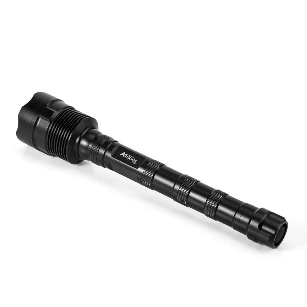Мощный светодиодный светильник онарь Anjoet 18650 3 * Cree XML T6 для самообороны военный