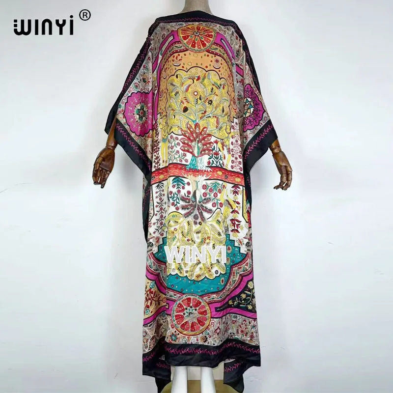 Jurken zomer 2021 dames Boho Maxi Floral Summer long Sleeve robe foulard Holiday Beach Sundress Party evening sexy long Dress