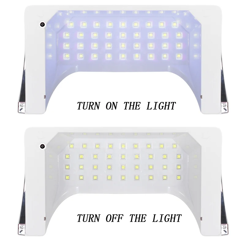 80 Вт светодиодный 2 в 1 Светодиодная УФ лампа для ногтей индукция инфракрасного