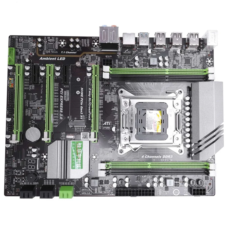 Системная плата X79T DDR3 для игр на настольных компьютерах Intel B75 LGA 2011 4 канала M.2 E5