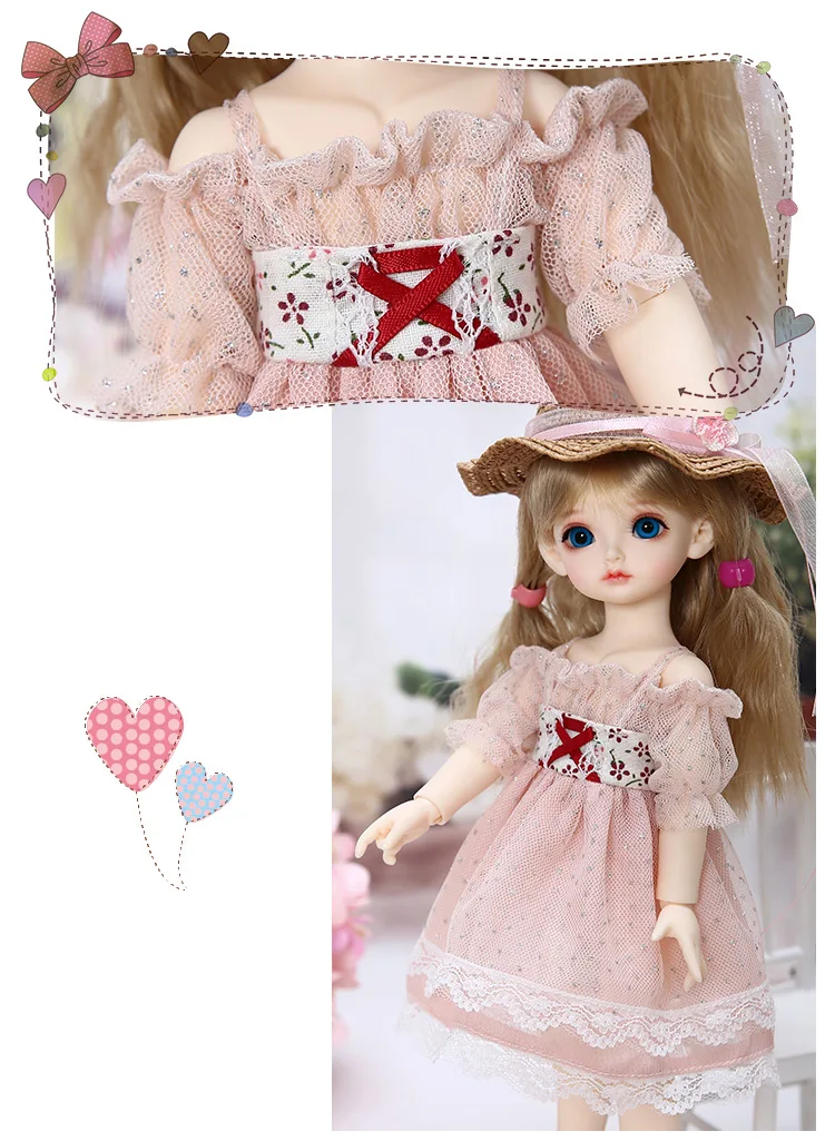 1/6 BJD SD кукла одежда розовая или белая Сетчатая футболка и черные джинсы милые для Yosd тела куклы аксессуары