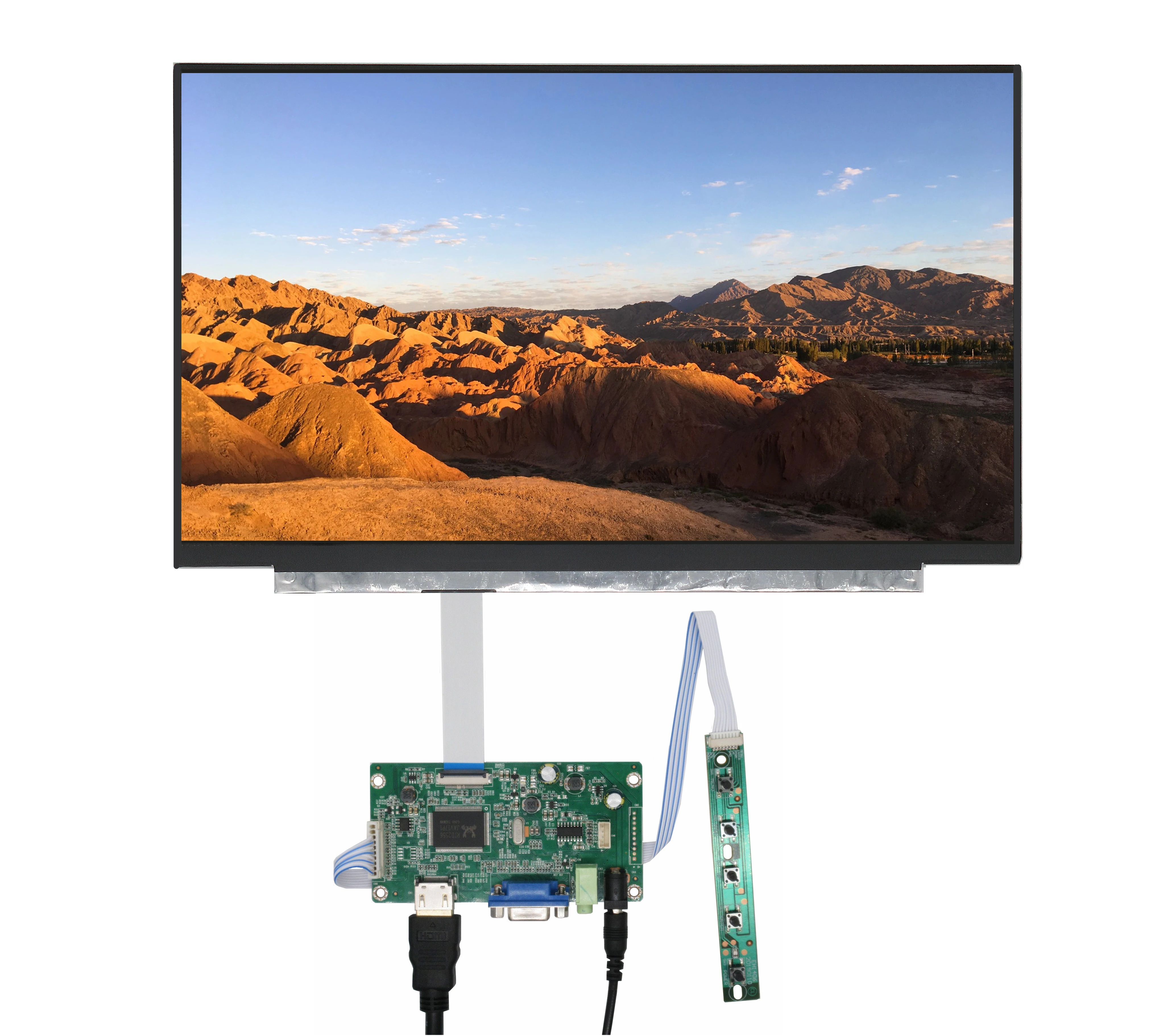 13.3Inch Screen Display LCD Monitor HDMI-Compatible VGA Audio Driver Control Board for Raspberry Pi Banana Pi Computer