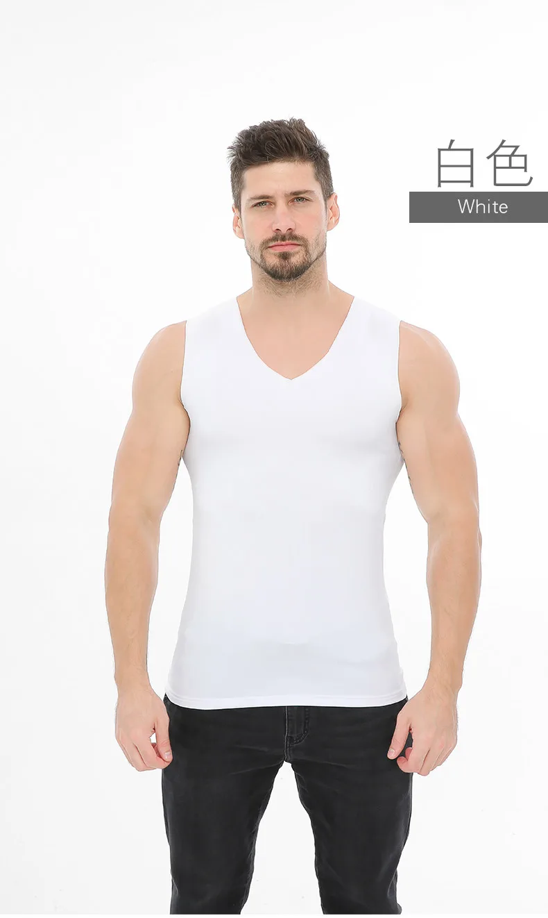 2 шт. Облегающая рубашка Для мужчин s v-образным вырезом Термальность майки