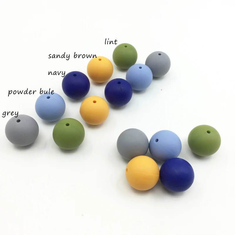 

2000 шт., силиконовые безопасные игрушки для прорезывания зубов, 12 мм