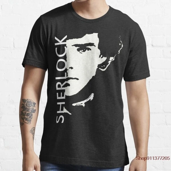 Футболка Sherlock мужская с круглым вырезом модная повседневная Свободная рубашка