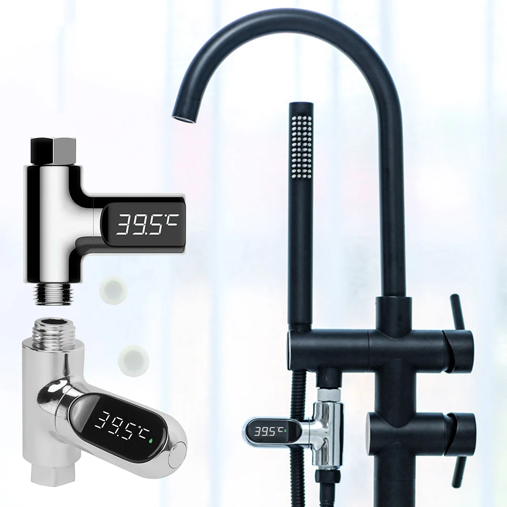 

Насадка для душа термометр светодиодный цифровой дисплей для детской ванны измеритель температуры воды вращающийся визуальный для крана м...