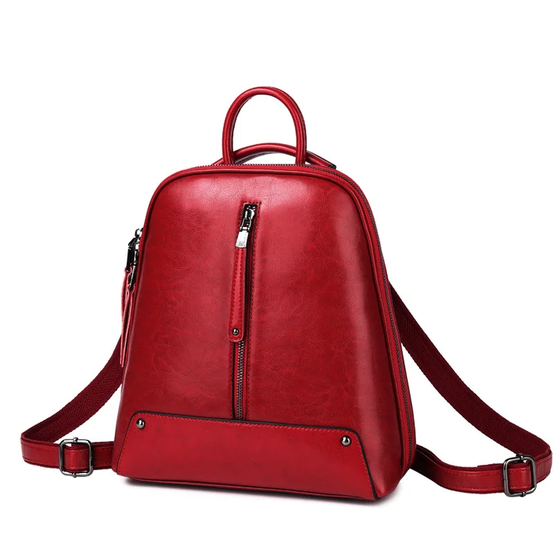 

2019 Women Leather Backpacks For Girls Sac a Dos School Backpack Female Travel Shoulder Bagpack Ladies Casual Daypacks Mochilas