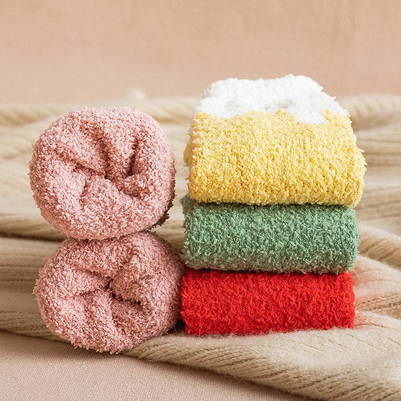 Женские зимние кашемировые короткие дышащие Теплые повседневные носки из