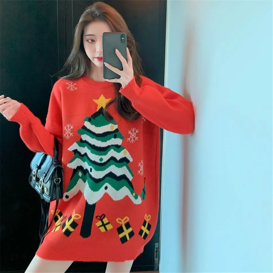 

Свитер женский вязаный с длинным рукавом, на осень/зиму