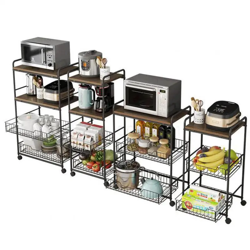 Полка кухонная Многоуровневая полка для хранения овощей микроволновой печи