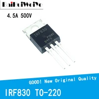 10pcslot irf830 irf830pbf 4 5a 500v to 220 to220 mosfet p channel field effect new original good quality chipset