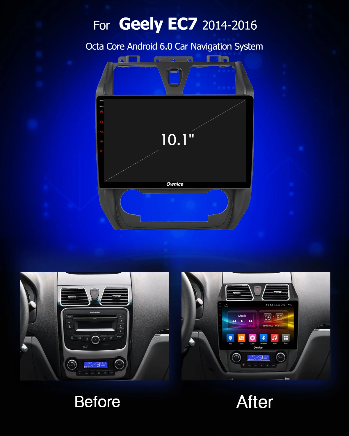 Ownice K1 K2 K3 K5 K6 2Din 360 Panorama DSP 4G LTE Android 9.0 Octa Core Car DVD Player For Geely EC7 2014 2015 2016 GPS Navi | Автомобили