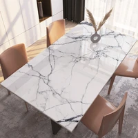 marble coffee table tablecloth pvc plastic rectangle table mat 1 5mm odorless waterproof table cloth deco dining table protector