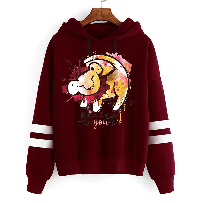 

New Kawaii Lion King Cartoon Printed Hoodies Women Casual Harajuku Sweatshirt Fashion Casual Unisex Punk 90S Girls Clothes