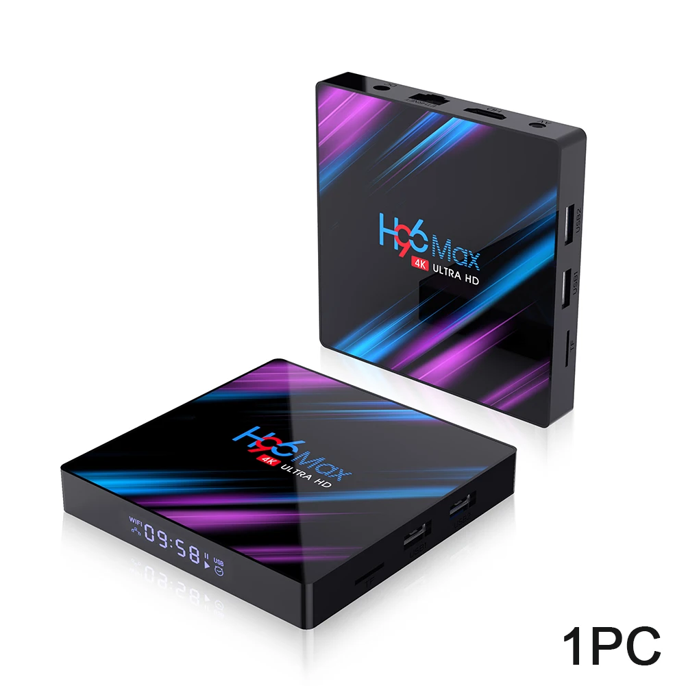 

H96 RK3318 Media Player Network Streaming Quad Core Set Top Multi Language TV Box HD Android 10.0 Intelligent High Speed