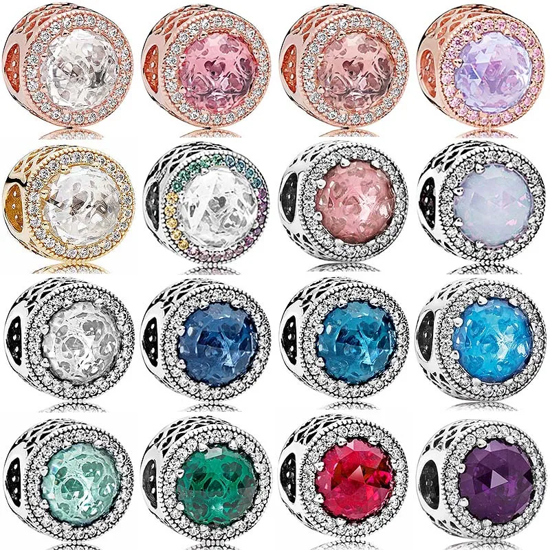 

Оригинальные блестящие серебряные подвески, розовое золото, ажурные блестящие лампочки с кристаллами, популярный браслет, DIY ювелирные изд...