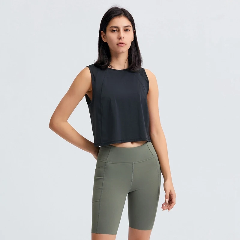 

Lululemon Pure Color Yoga Wear Without Chest Pad Fitness Sleeveless Vest