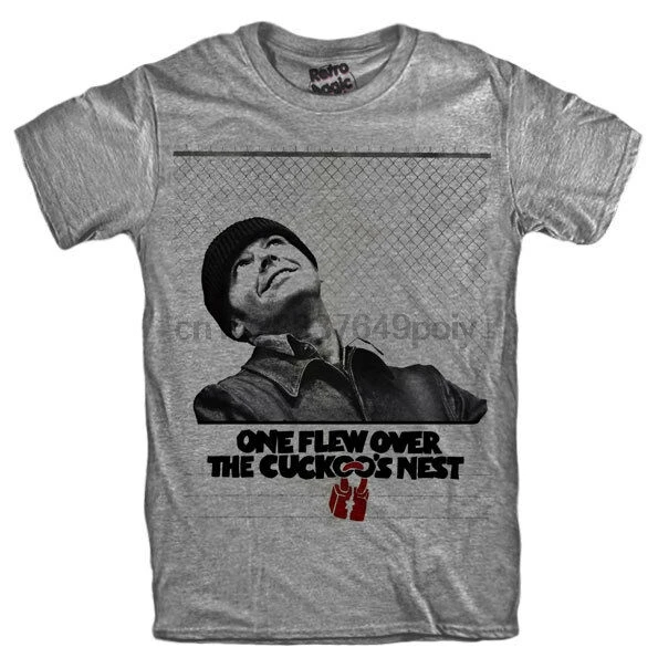 Один летел на футболку Cuckoos Nest майка Милос Форман Джек Николсон |