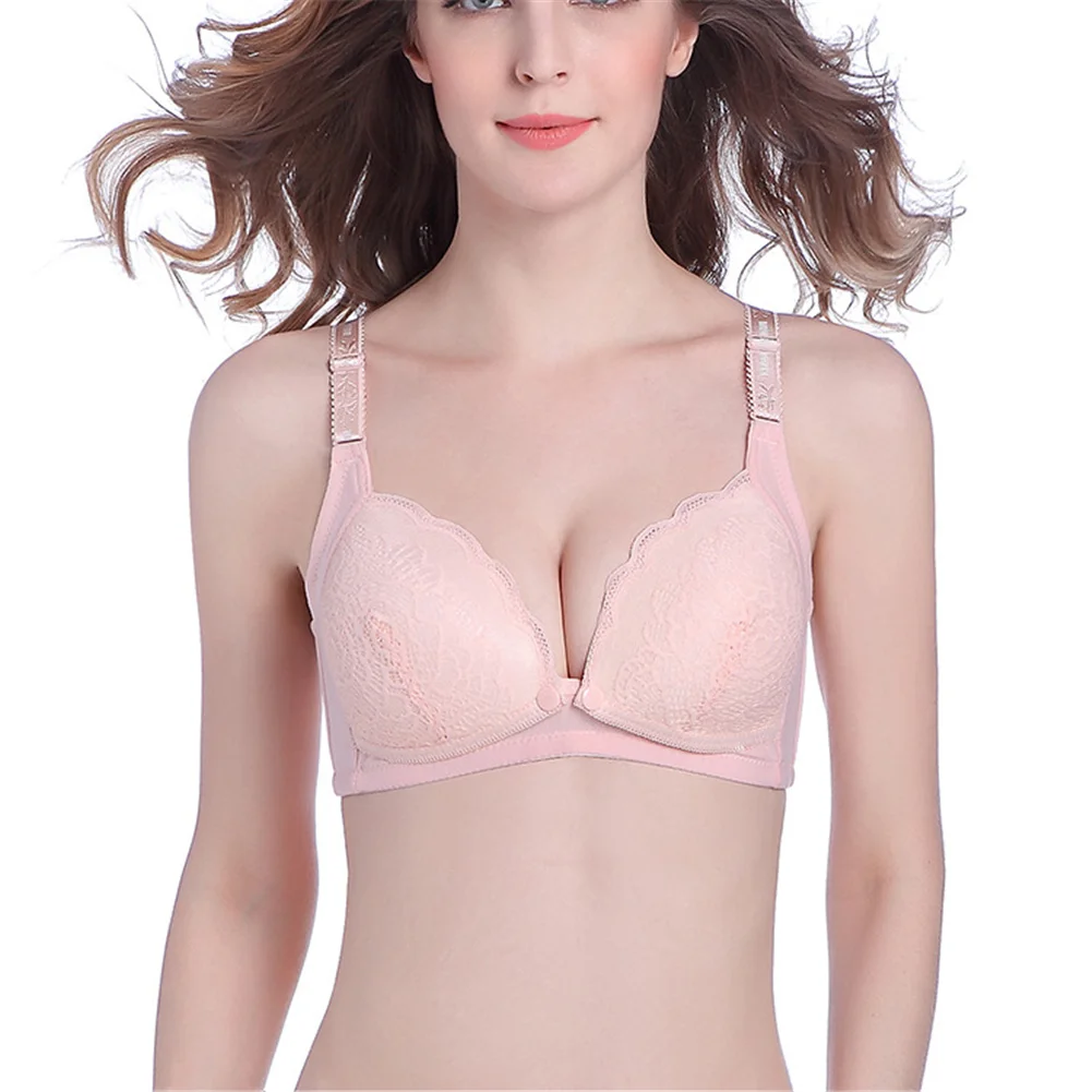 

New Pregnant Women Nursing Underwear Seamless Front Buckle Nursing Bra Front Buckle Design Pregnant Women Lace Nursing Underwear