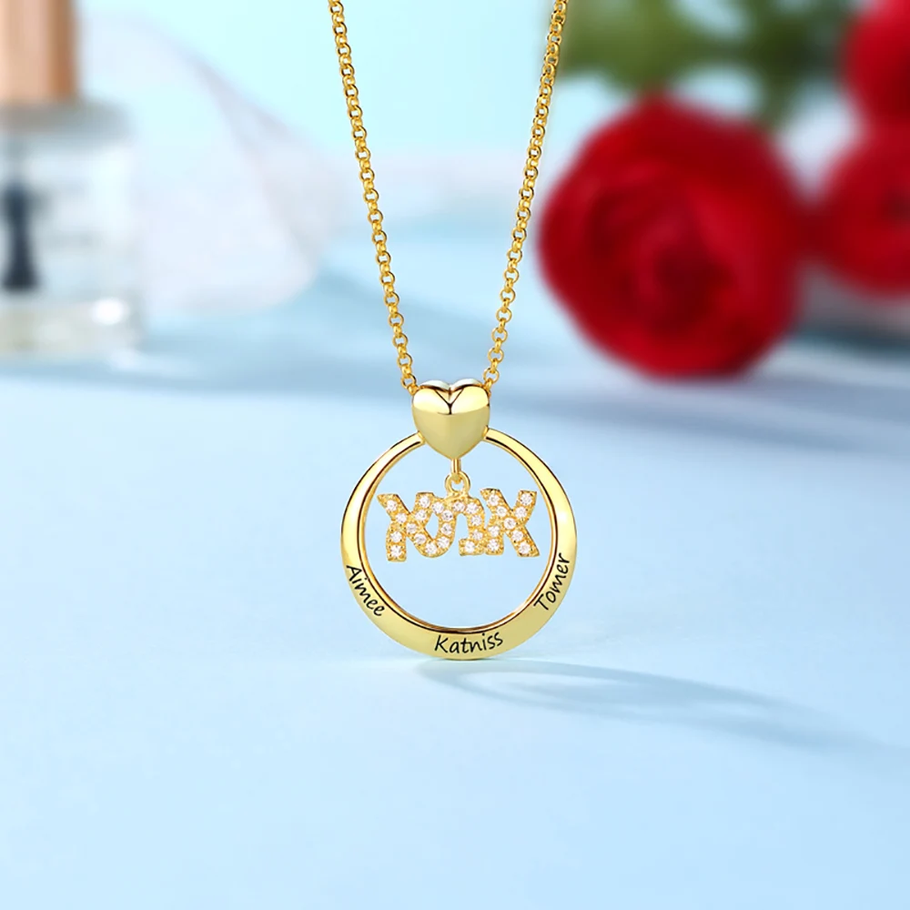 Sweey Прямая поставка индивидуальное женское ожерелье с выгравированным ивритом