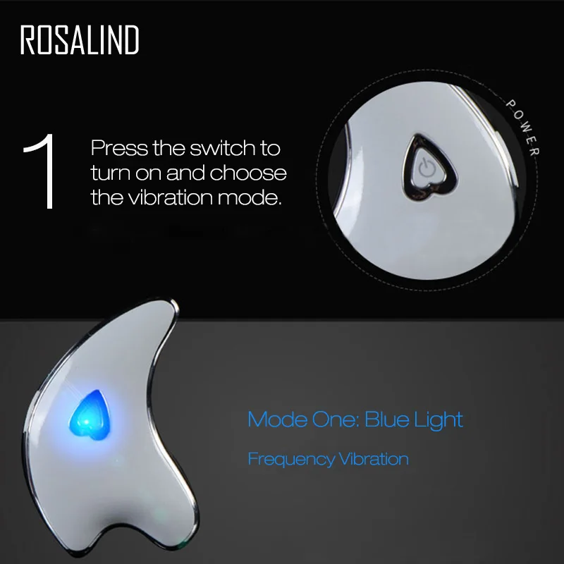 ROSALIND Facial Massage Guasha Electirc Neck Face Lifting Device USB Rechargeable Body Slimming Tighten Scraping Tools Machine | Красота и