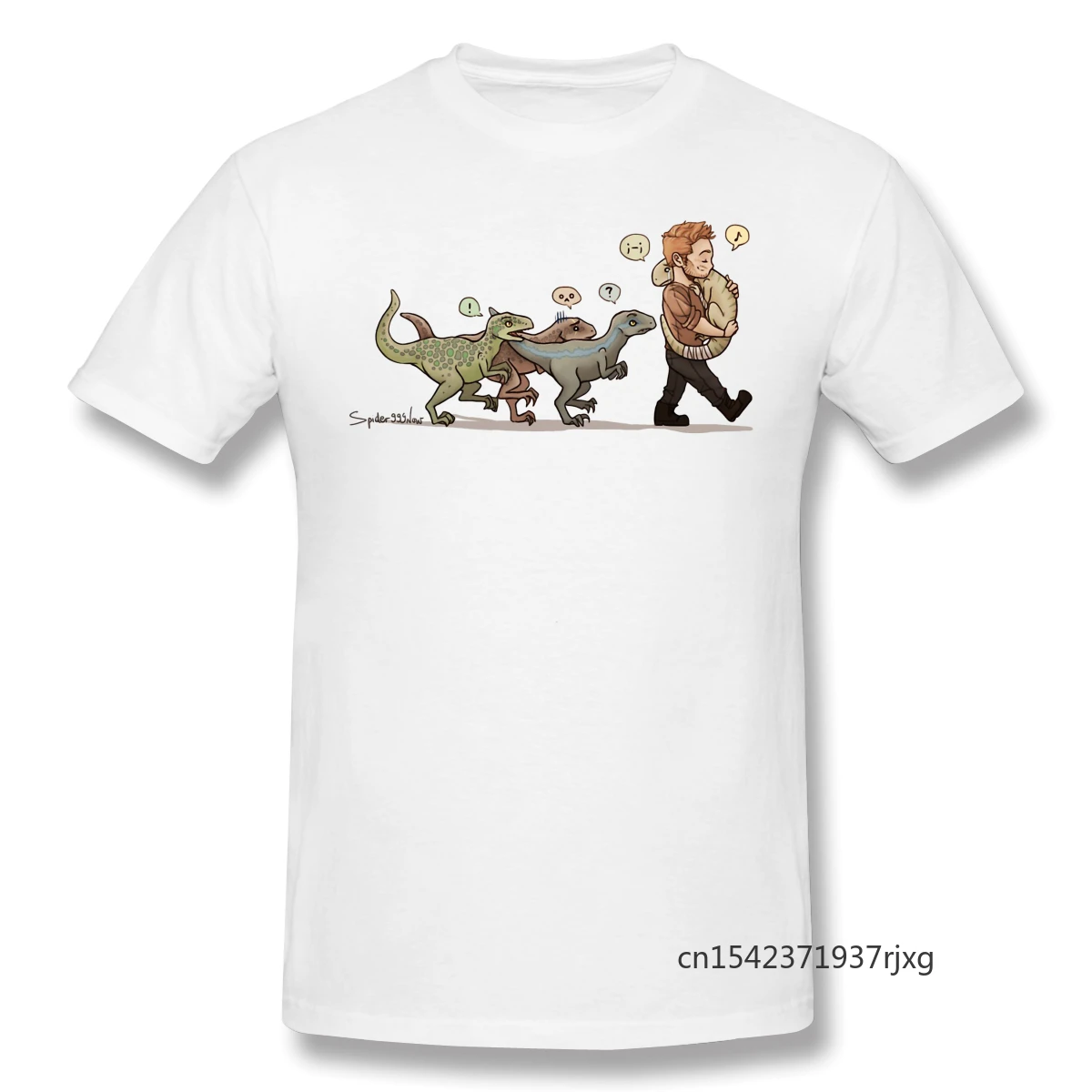 

Jurassic Park T-Shirts for Men Dino Walk Funny Crewneck T Shirt Mens Graphic T Shirts Harajuku Graphic Tees Men Streetwear