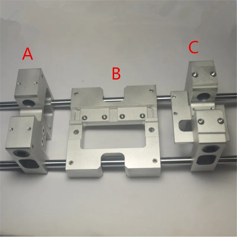 3d printer parts aluminum x axis metal extruder carriage y axis carriage kit for ctc replicator flashforge upgrade for 8mm shaft free global shipping