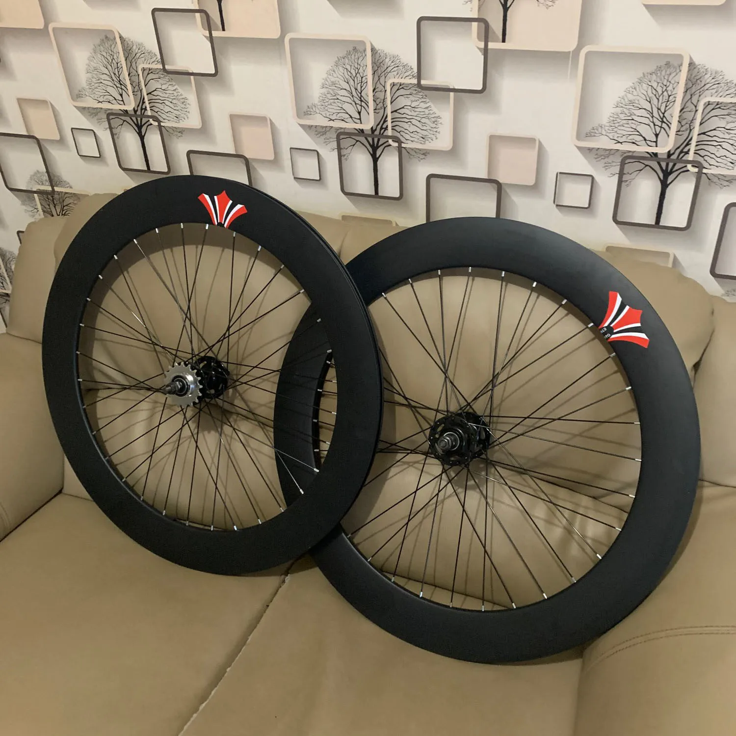 Трек Fixie велосипедный шлепанцы обод колеса 70 мм передняя и задняя 32H втулка
