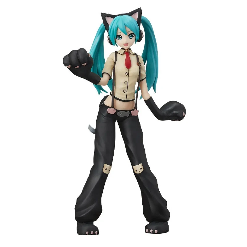 Оригинальная призовая фигурка Sega SPM DIVA Miku Cat Girl Ver. Игрушки для кукол из ПВХ|Игровые