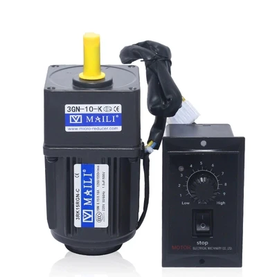 Мотор 15 Вт 220 В AC Реверсивный мотор с регулятором скорости 3RK15RGN-C/мотор переменной